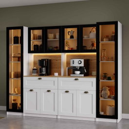 Hanah Home Nero Quad 1600-224 Coffee Stand Blanco